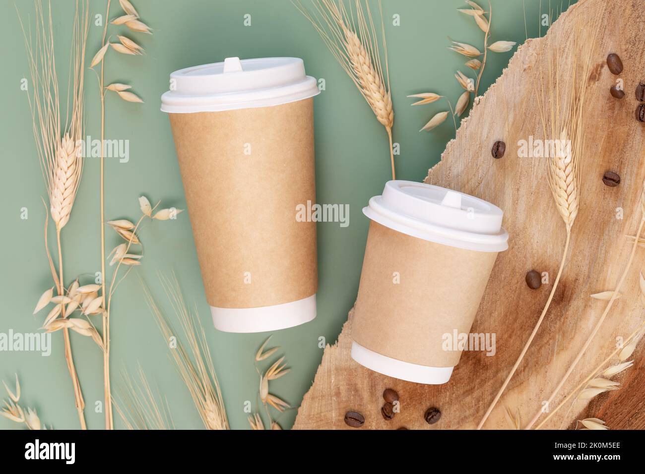 Healthy coffee substitutes. Eco decaf coffee made from barley and wheat