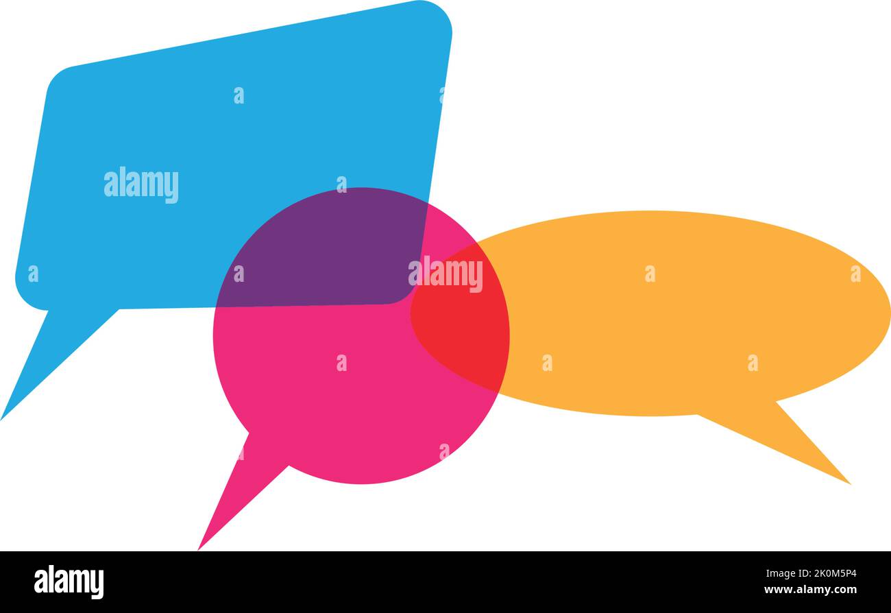 Bubble Chat Concept Logo Design Template Vector Stock Vector Image ...