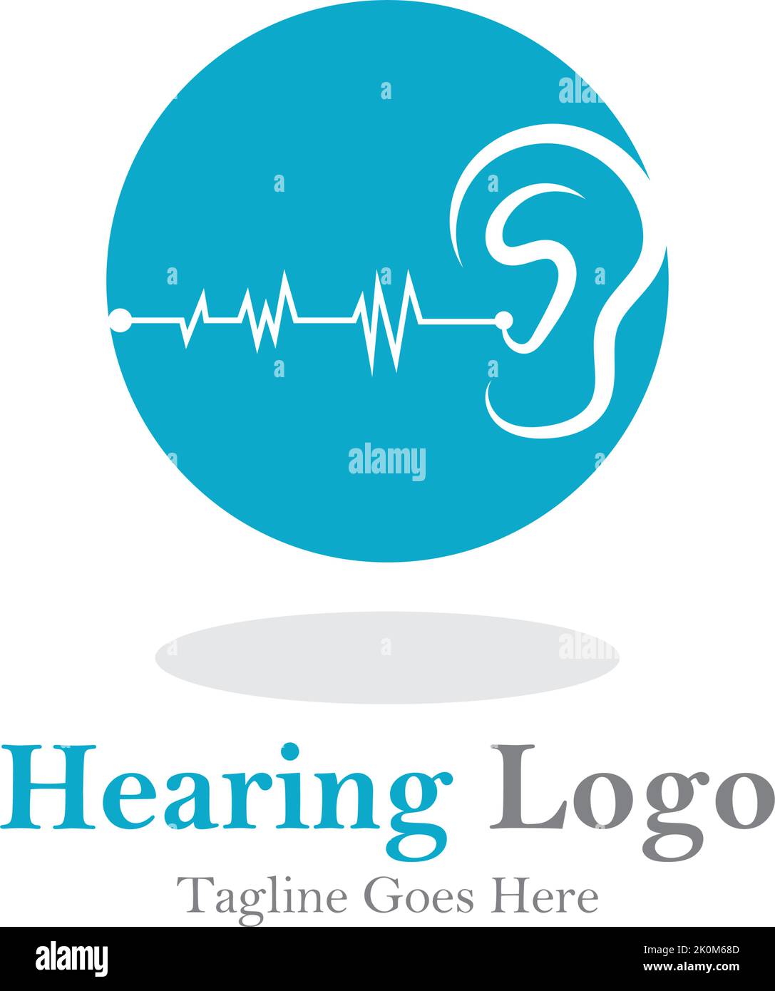 hearing logo and symbol template vector icon Stock Vector