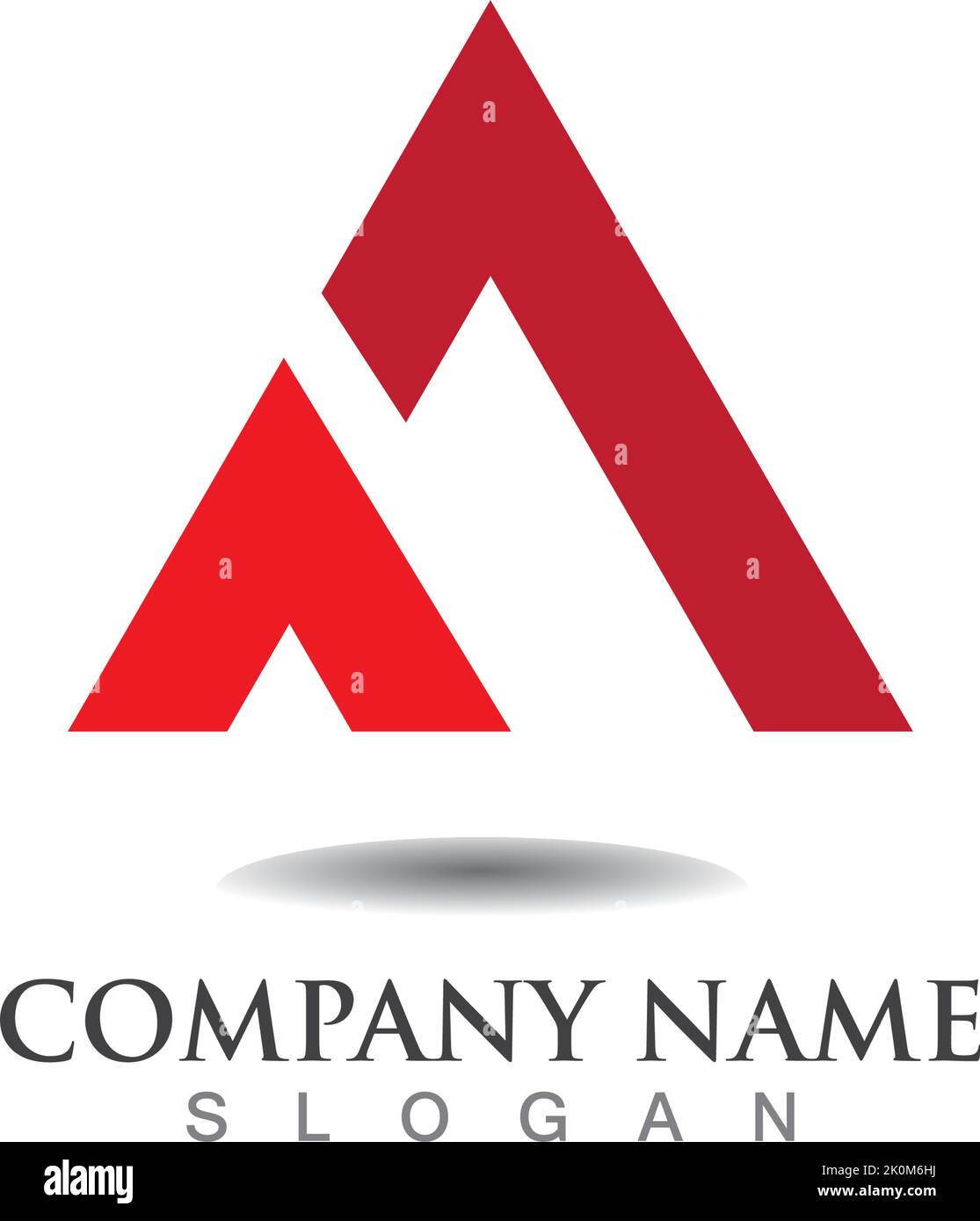 A Letter Logo Template vector icon illustration design Stock Vector