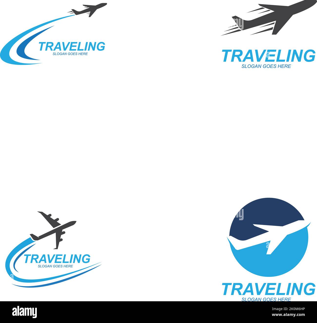 Air Travel logo vector icon design template-vector Stock Vector