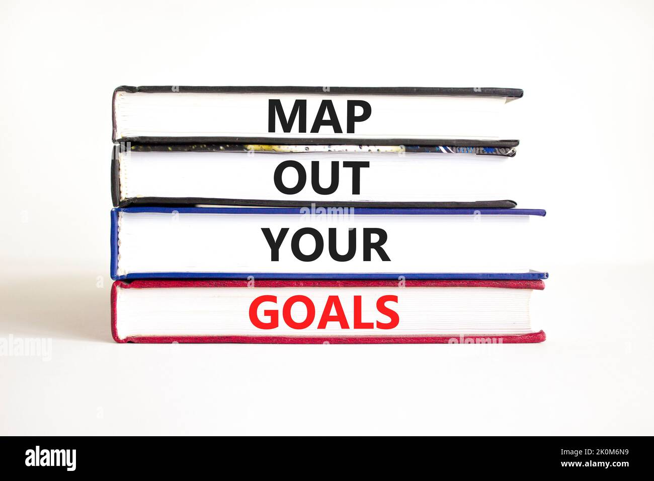 Support and map out your goals symbol. Concept words Map out your goals