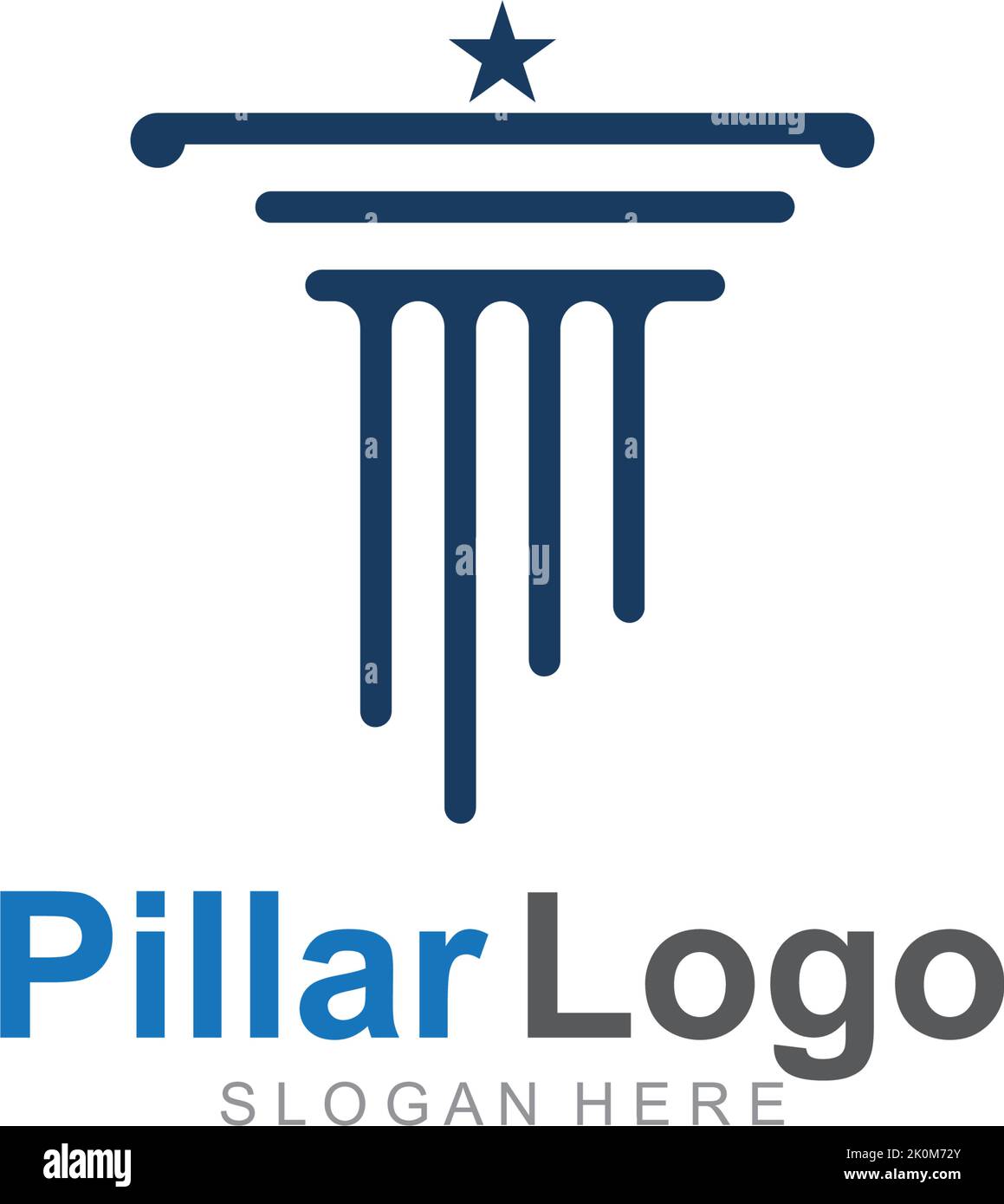 Pillar Logo Template,Column Vector Illustration icon Stock Vector