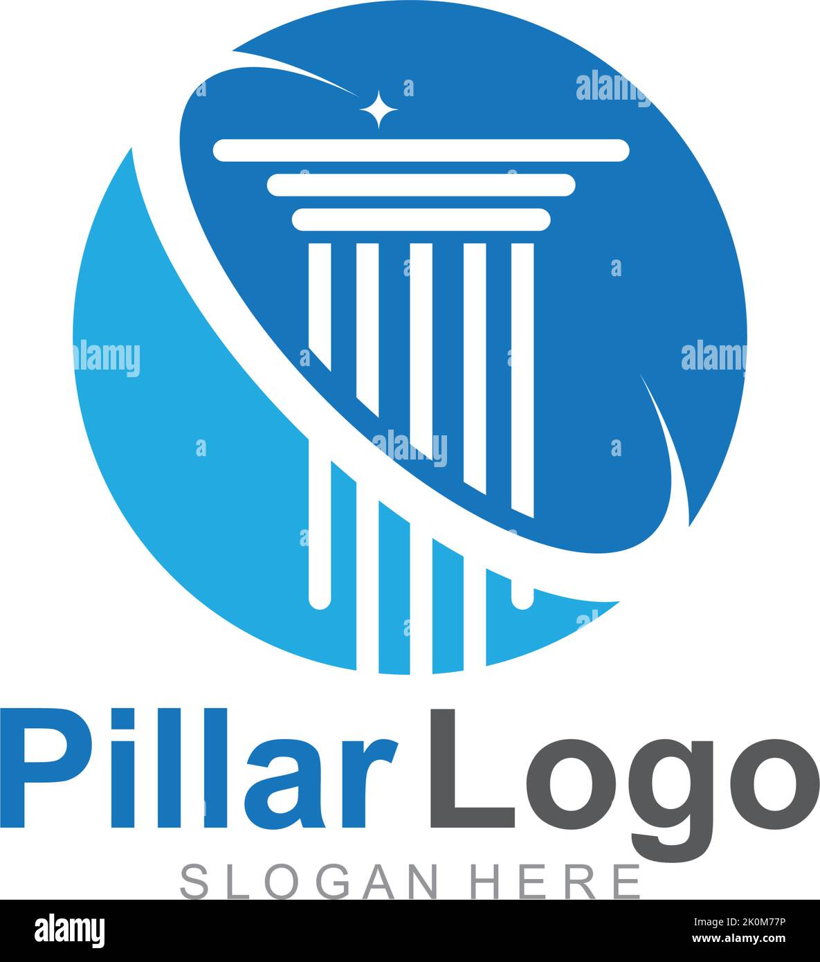 Pillar Logo Template,Column Vector Illustration icon Stock Vector