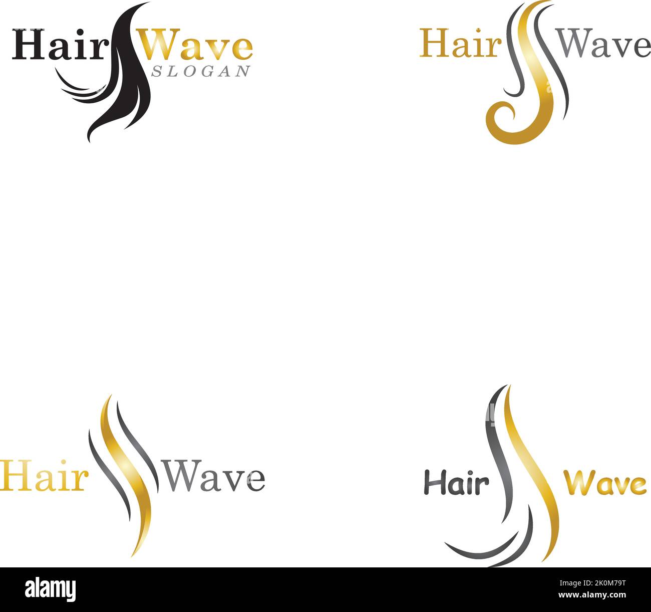 Hair wave logo vector icon template Stock Vector Image & Art Alamy