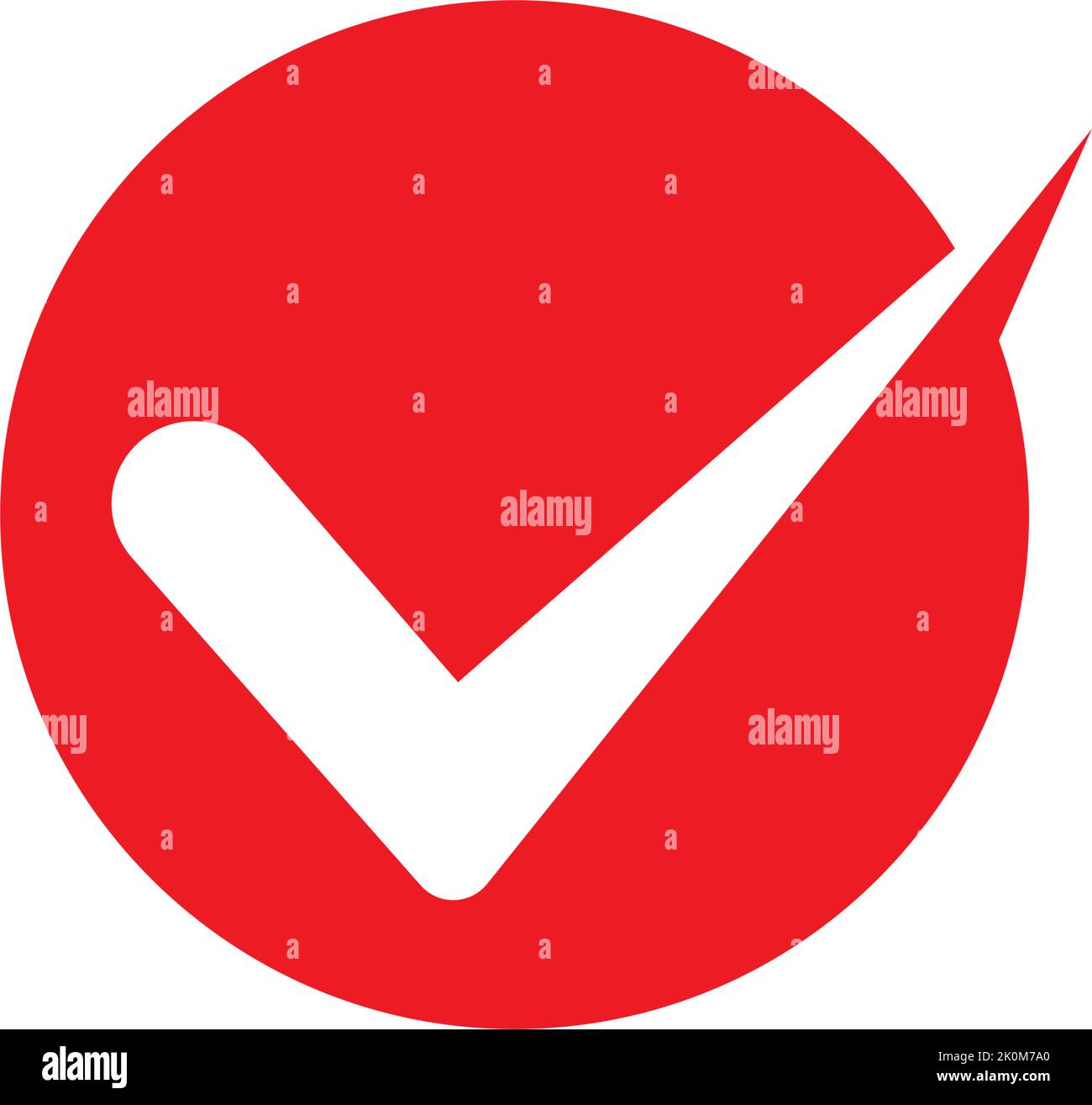 Check mark V Letter Logo Template Stock Vector