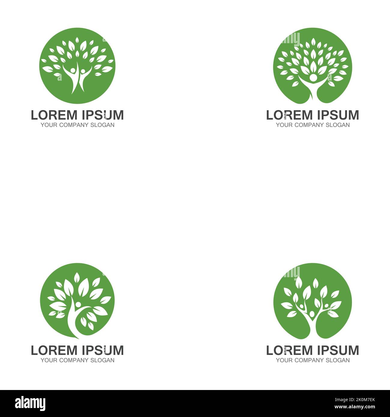 People Tree Logo Template Design Vector Stock Vector