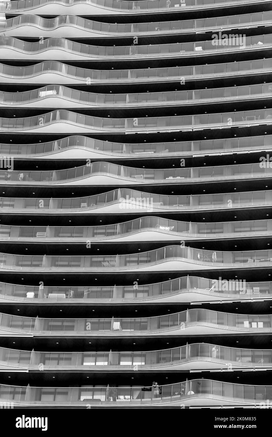 Benidorm, Alicante, Spain- September 11, 2022: Modern architecture ...