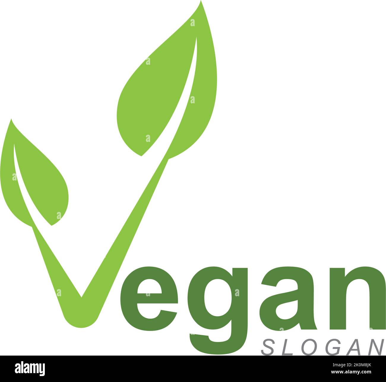 Vegan vector icon illustration design template Stock Vector Image & Art ...