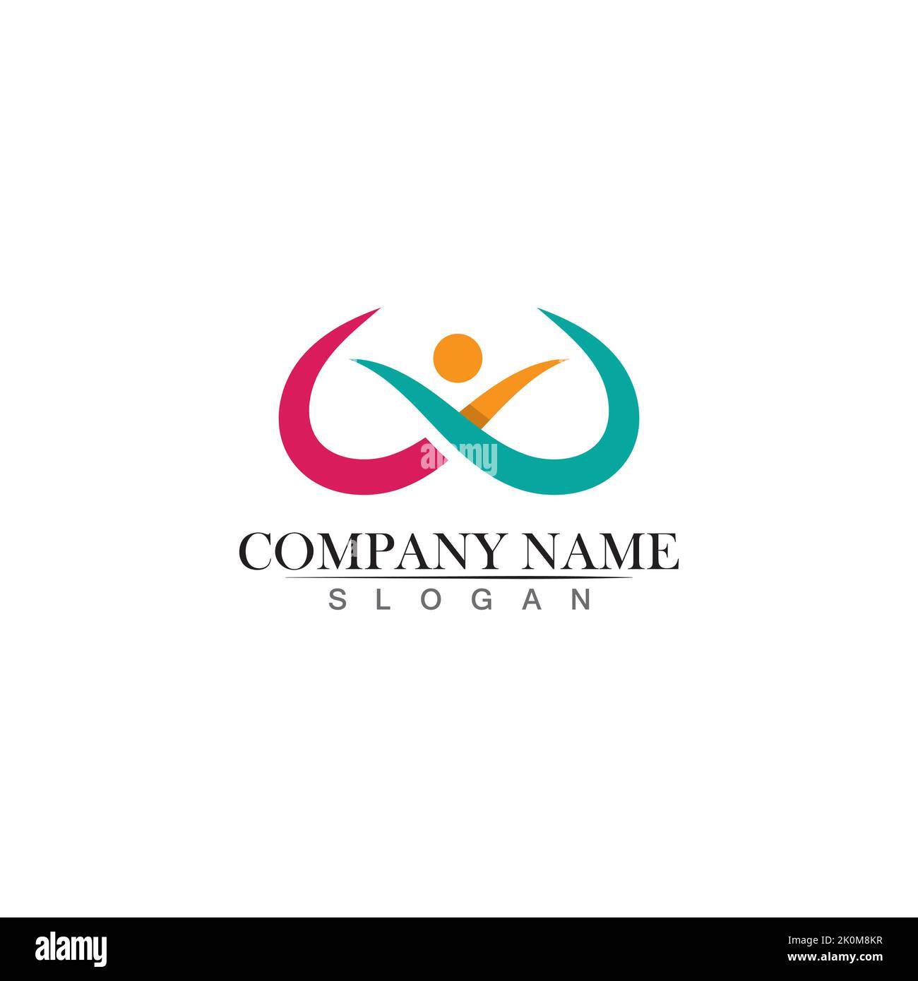 Adoption and community care Logo template vector icon Stock Vector