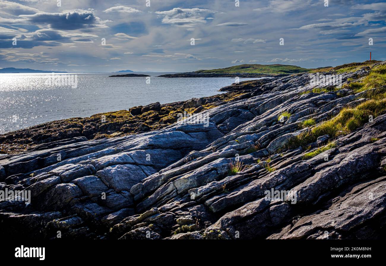 Seascape on the Scottish Hebridean Island of COLL Stock Photo