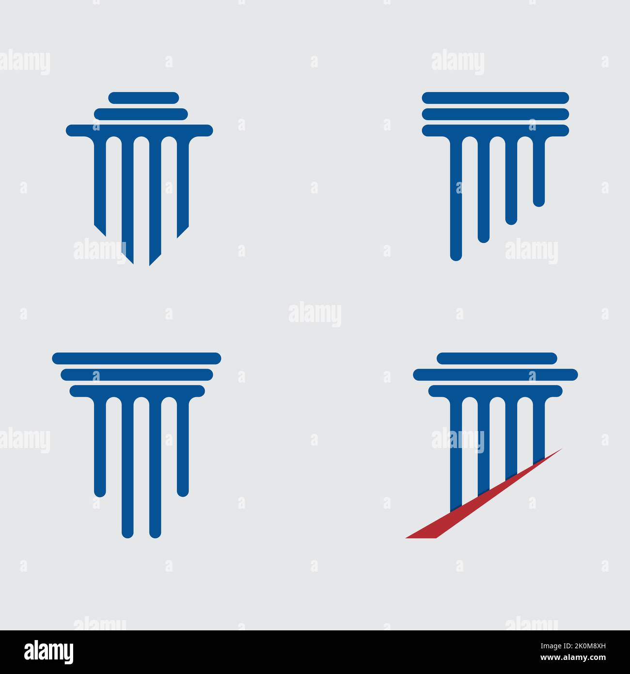 Pillar Logo Template,Column Vector Illustration icon Stock Vector