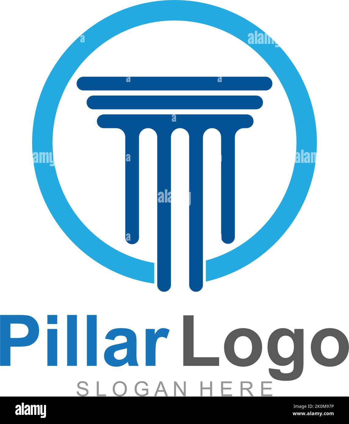 Pillar Logo Template,Column Vector Illustration icon Stock Vector
