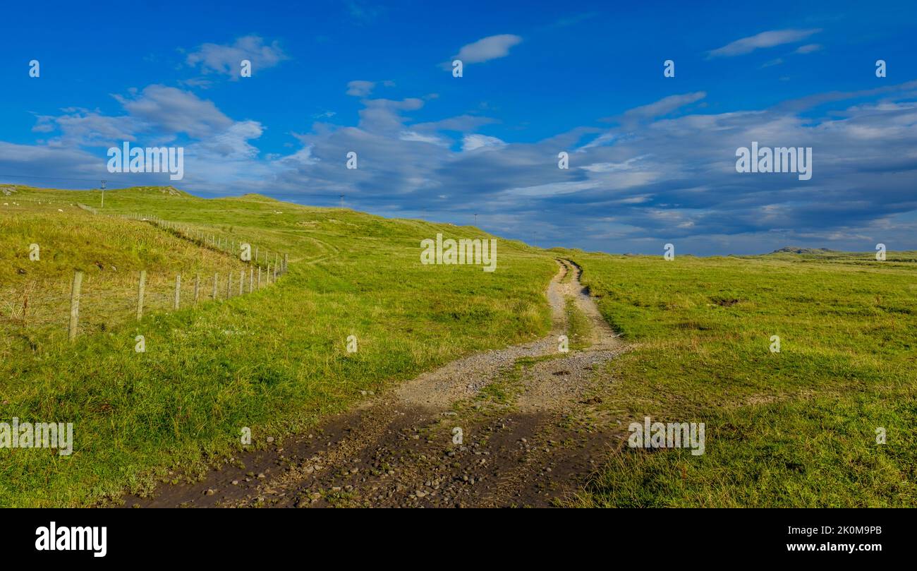 Landscape on the Scottish Hebridean Island of COLL Stock Photo