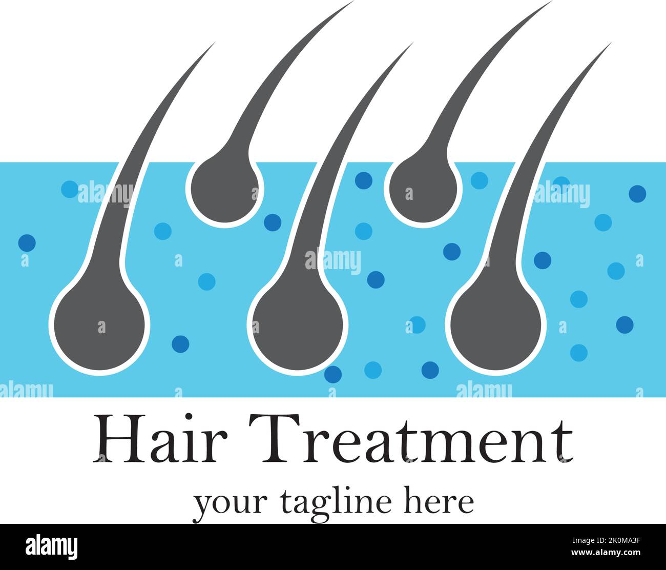 Hair treatment logo vector icon template Stock Vector Image & Art - Alamy