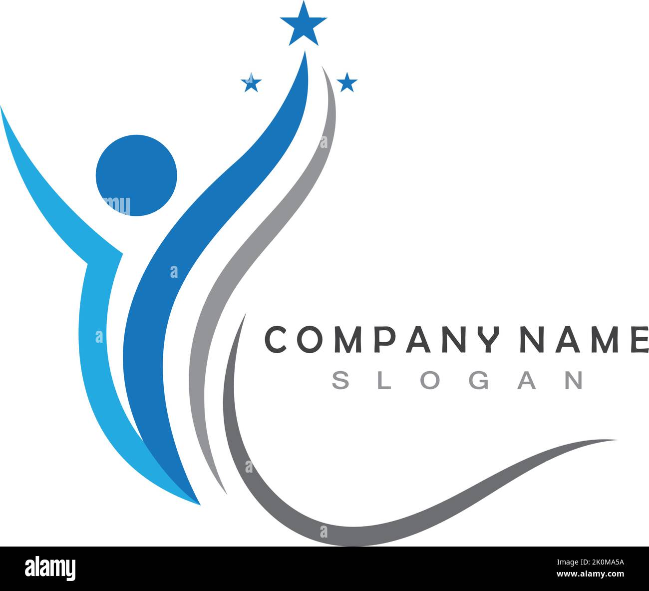 people success logo template vector icon Stock Vector