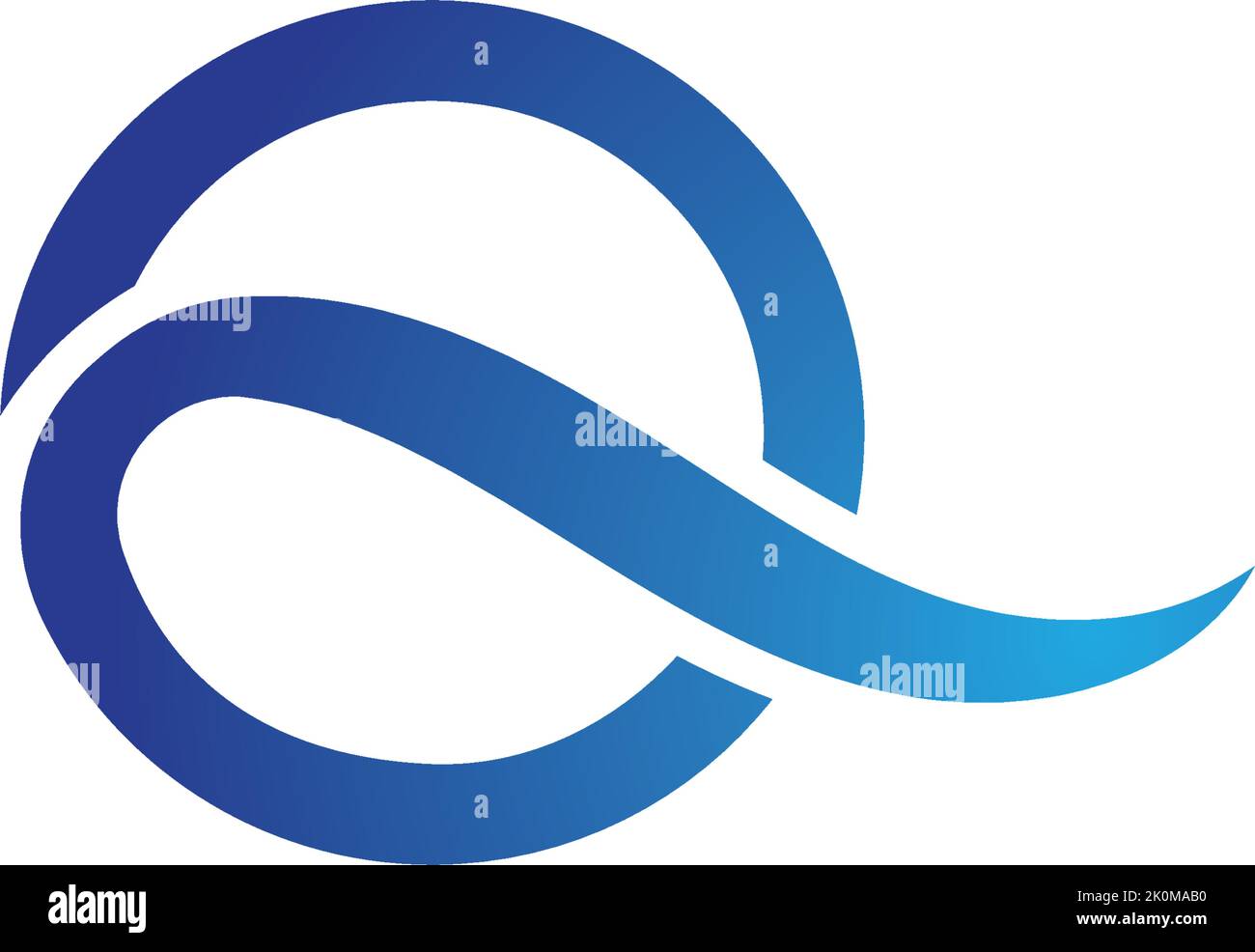 Water wave logo design template Stock Vector