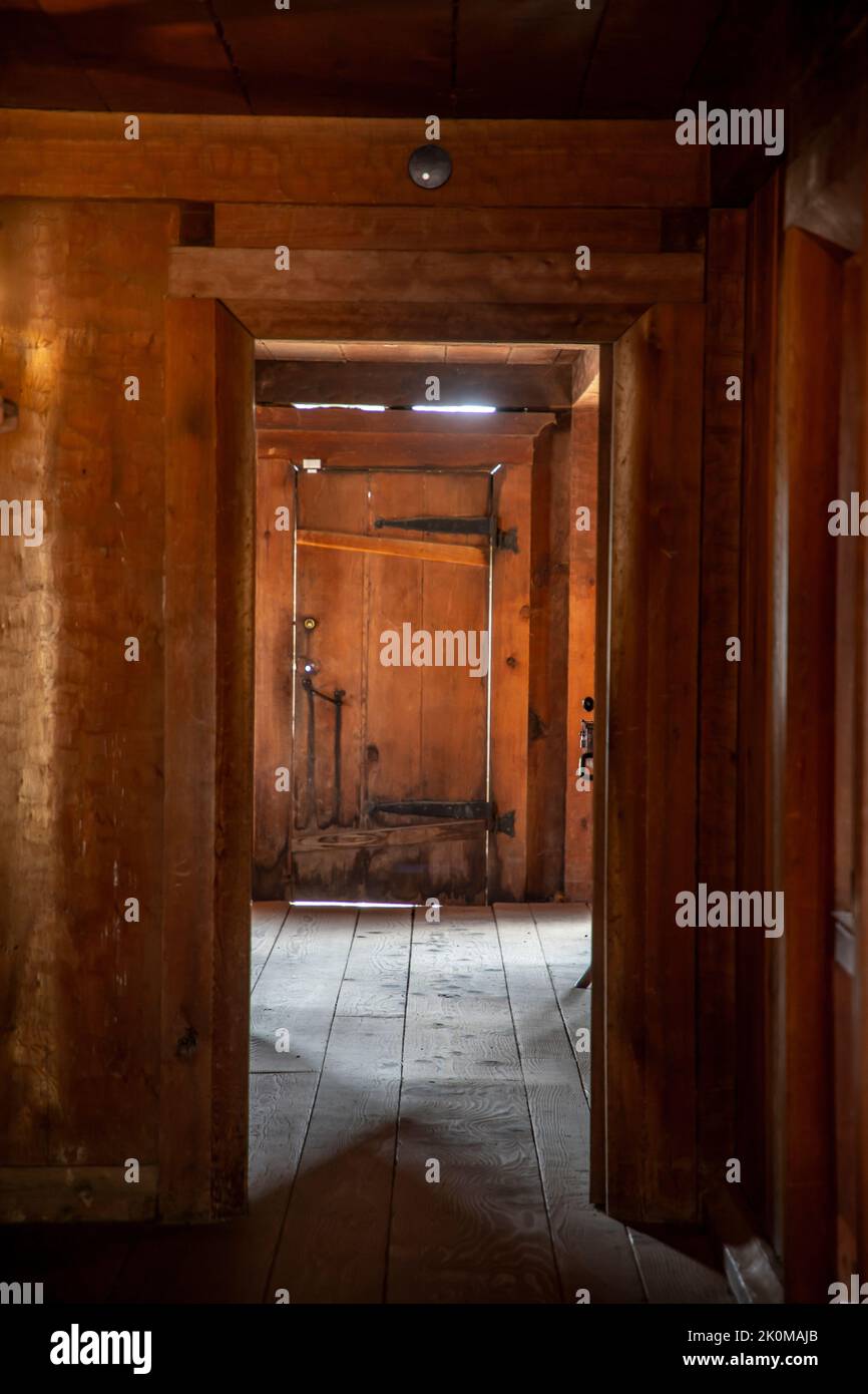 Fort Ross is an historic Russian fort on Highway 1 in Sonoma County. in Northern California. Stock Photo