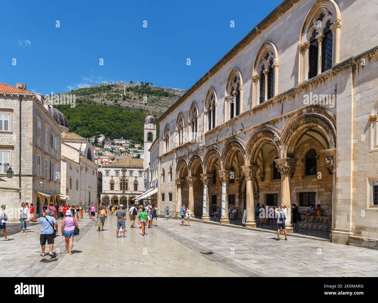 The Rector's Palace on Ulica Pred Dvorom, Old Town, Dubrovnik, Croatia Stock Photo