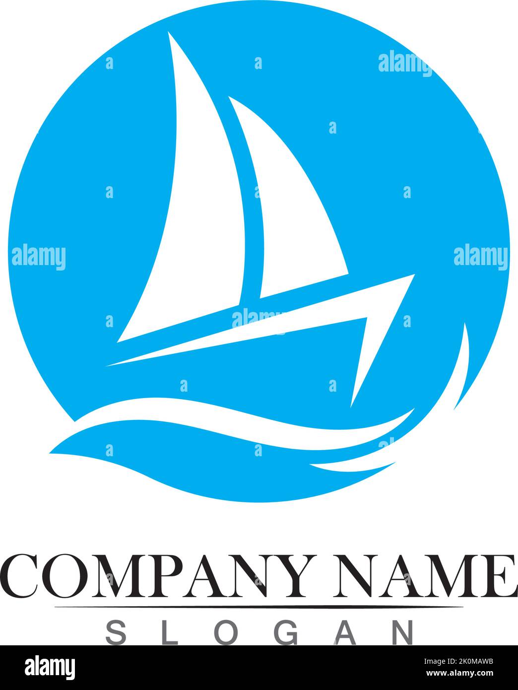 Ocean cruise liner ship silhouette simple linear logo Stock Vector