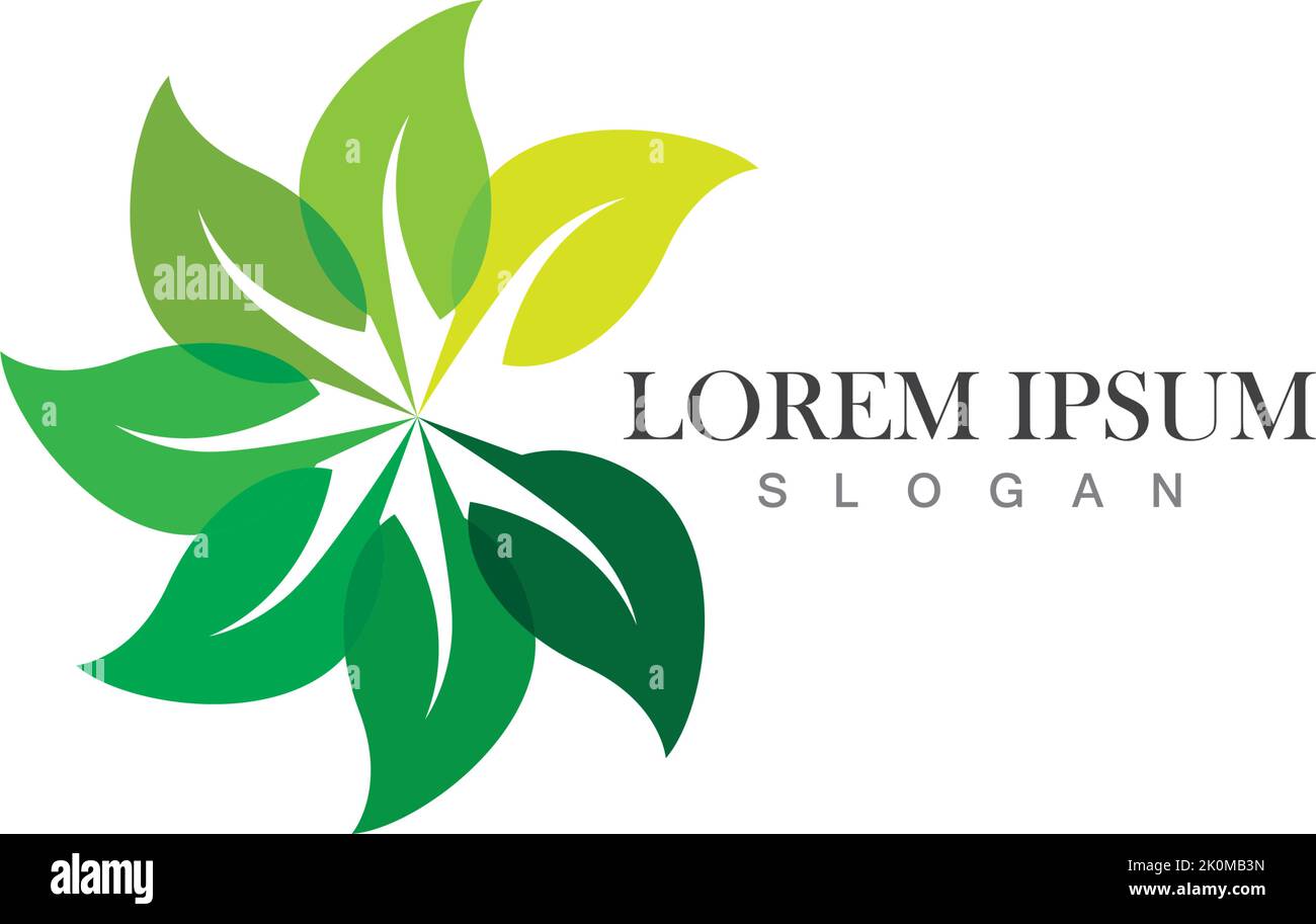 Nature leaf icon logo vector template Stock Vector Image & Art - Alamy