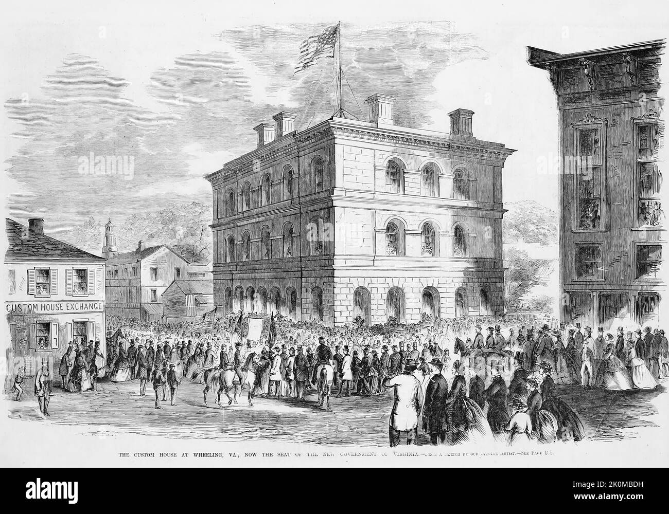The Custom House at Wheeling, Virginia, now the seat of the New