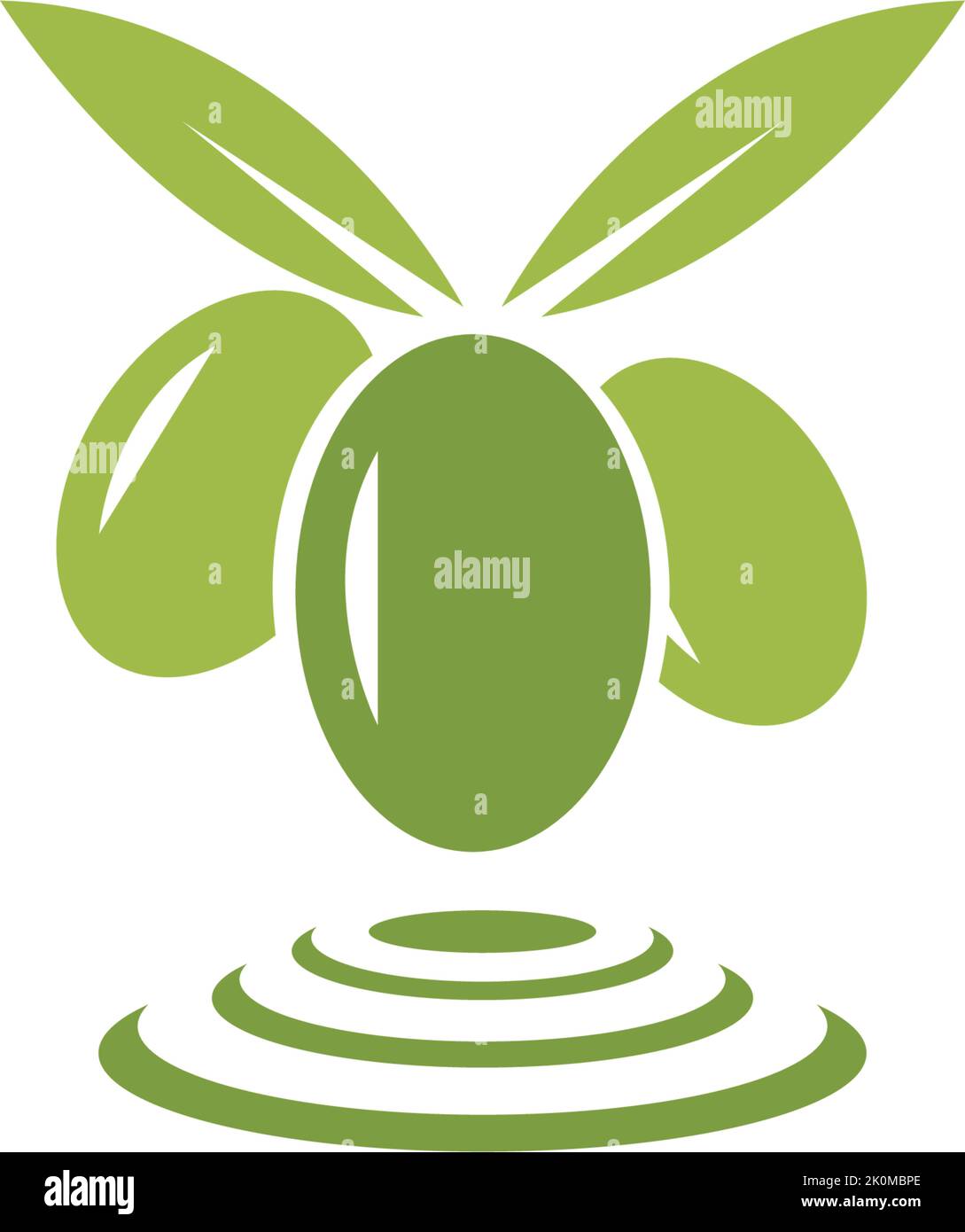 Olive logo template vector icon illustration design Stock Vector
