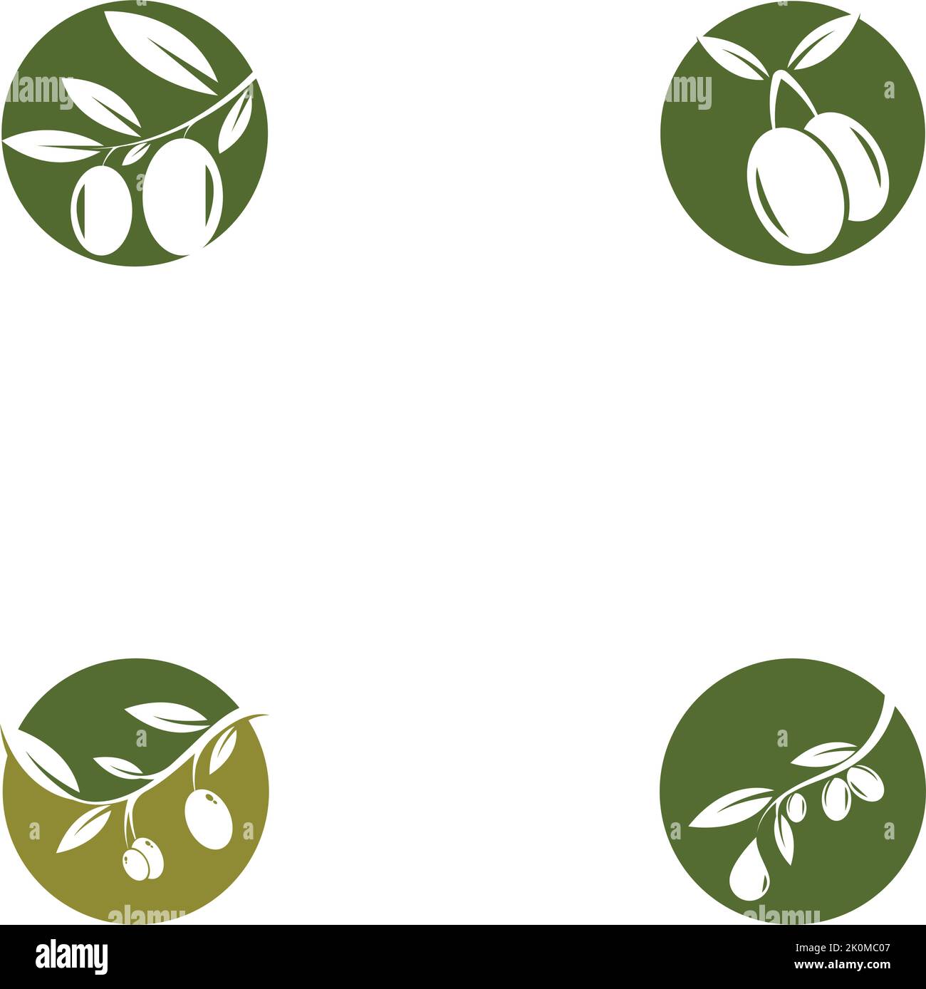 Olive logo template vector icon illustration design Stock Vector Image ...