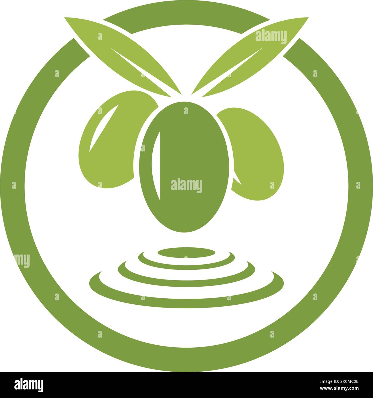 Olive logo template vector icon illustration design Stock Vector