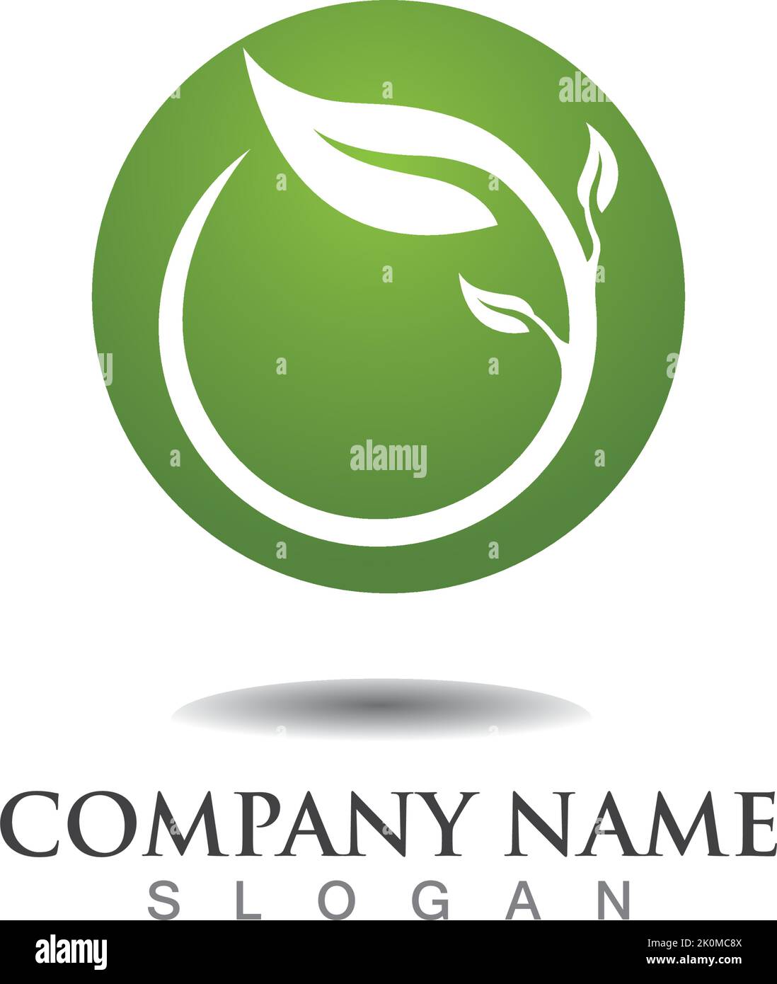 Tree leaf vector logo design eco friendly concept Stock Vector Image ...