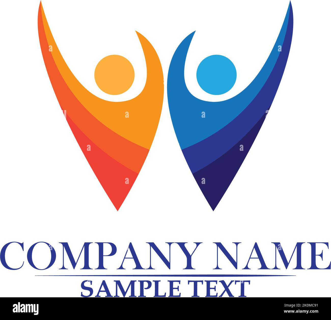 Community Care Logo People Icons In Circle Vector Concept Engagement