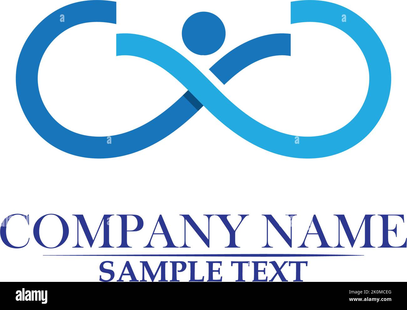 Infinity people Adoption and community care Logo template vector Stock Vector