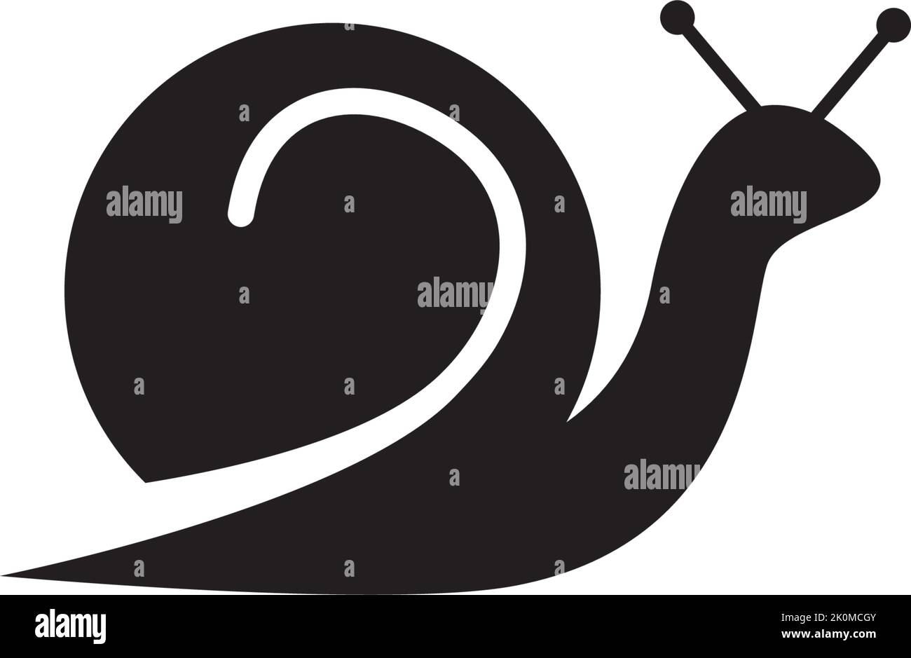 snail logo template vector icon illustration design Stock Vector Image ...