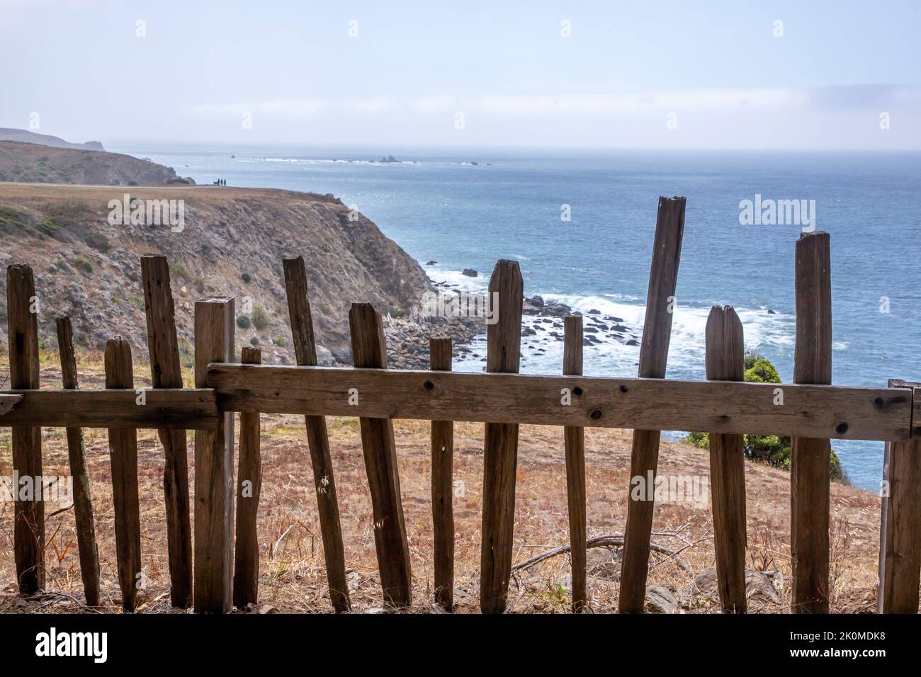 Fort Ross is an historic Russian fort on Highway 1 in Sonoma County. in Northern California. Stock Photo