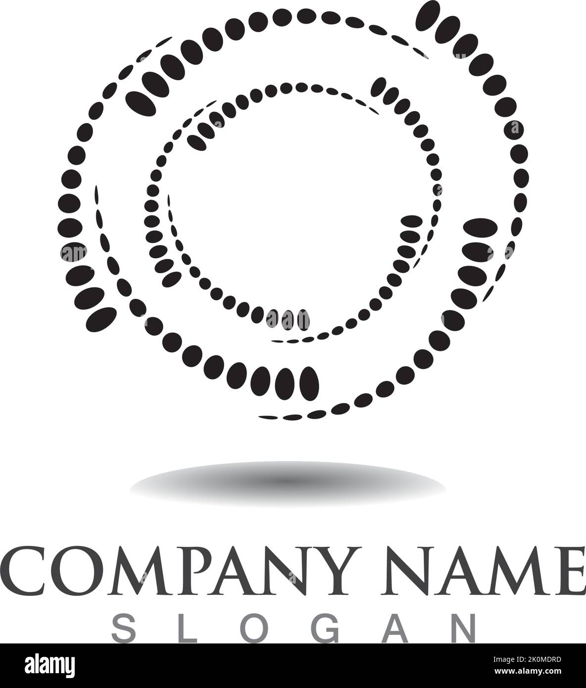 vortex circle logo and symbols template icons app Stock Vector Image ...