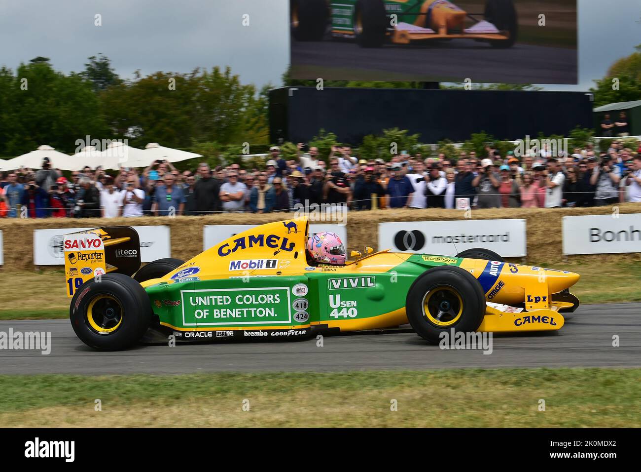 Lorina McLaughlin, Benetton-Ford B192, Grand Prix Greats, Grand Prix cars from the purely fossil fuel powered mechanically based mid fifties racers up Stock Photo