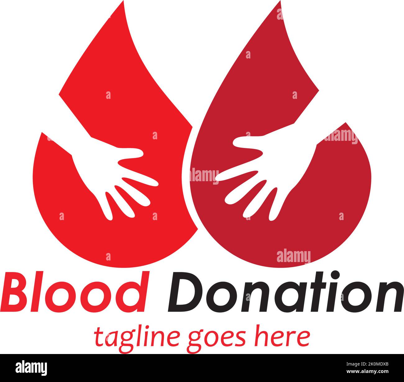 blood donation logo template design vector icon Stock Vector