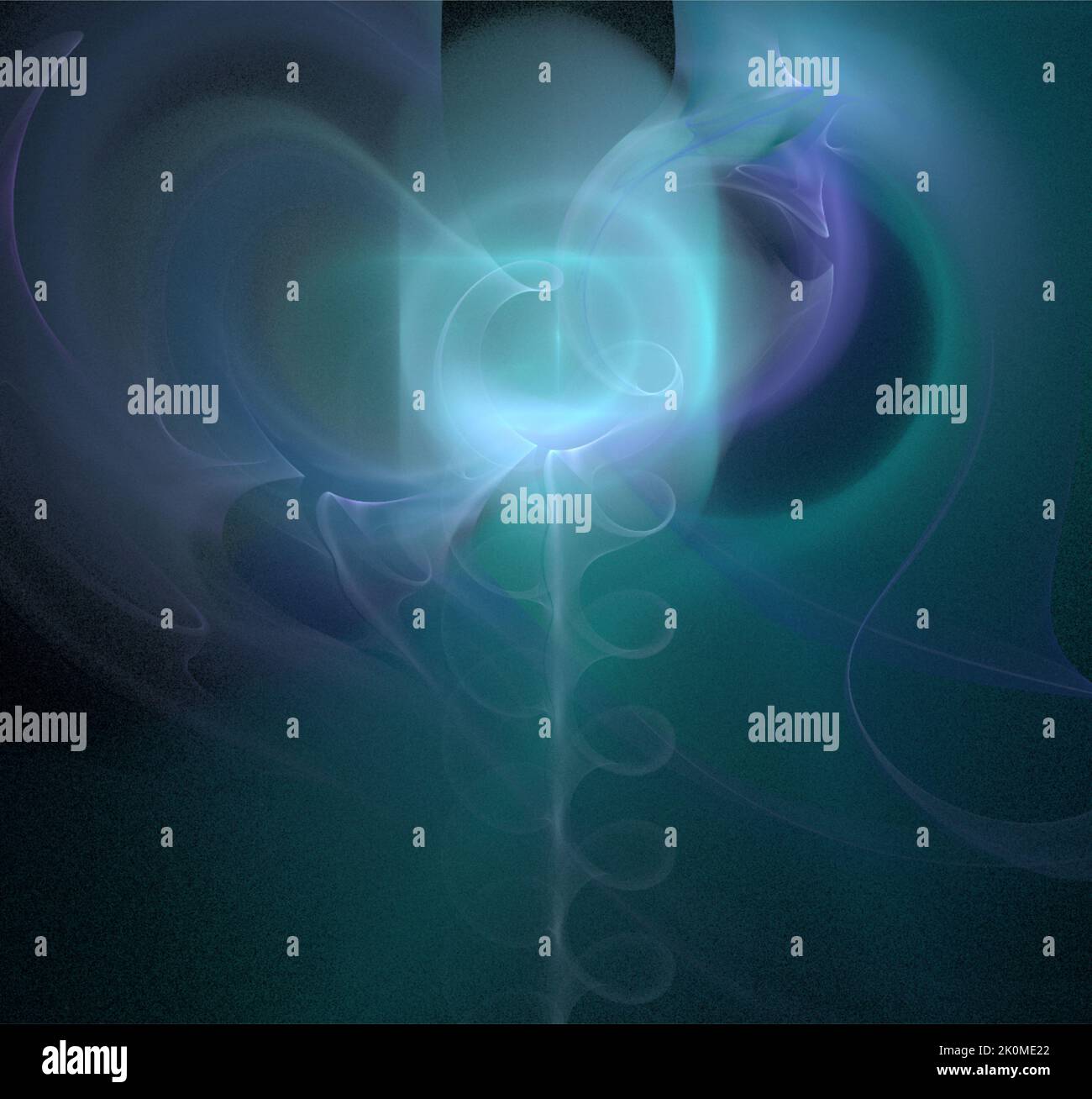 bright abstract background of glowing weaves of blue lines on a dark ...