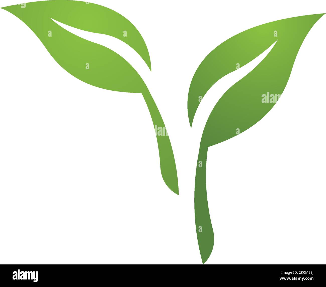 three leaf logo design. green leaf eco logo template - vector Stock ...