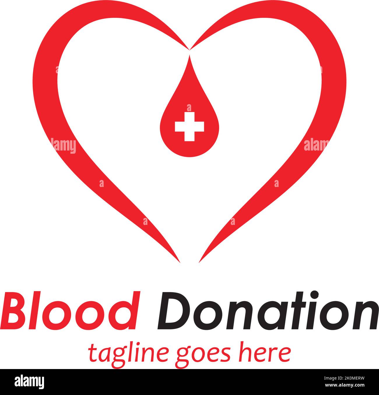 blood donation logo template design vector icon Stock Vector Image