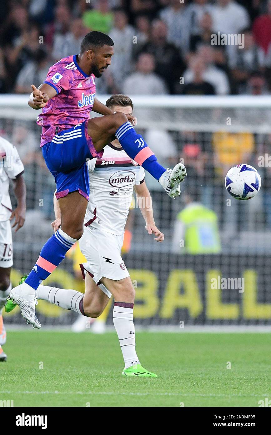 Turin, Italy. 11th Sep, 2022. Bremer of Juventus FC during the Serie A match between Juventus and US Salernitana 1919 at the Juventus Stadium, Turin, Italy on 11 September 2022. Credit: Giuseppe Maffia/Alamy Live News Stock Photo