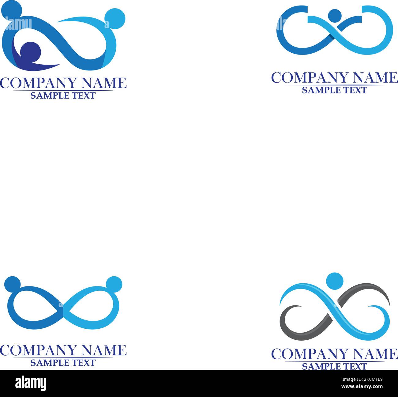 Infinity people Adoption and community care Logo template vector Stock Vector