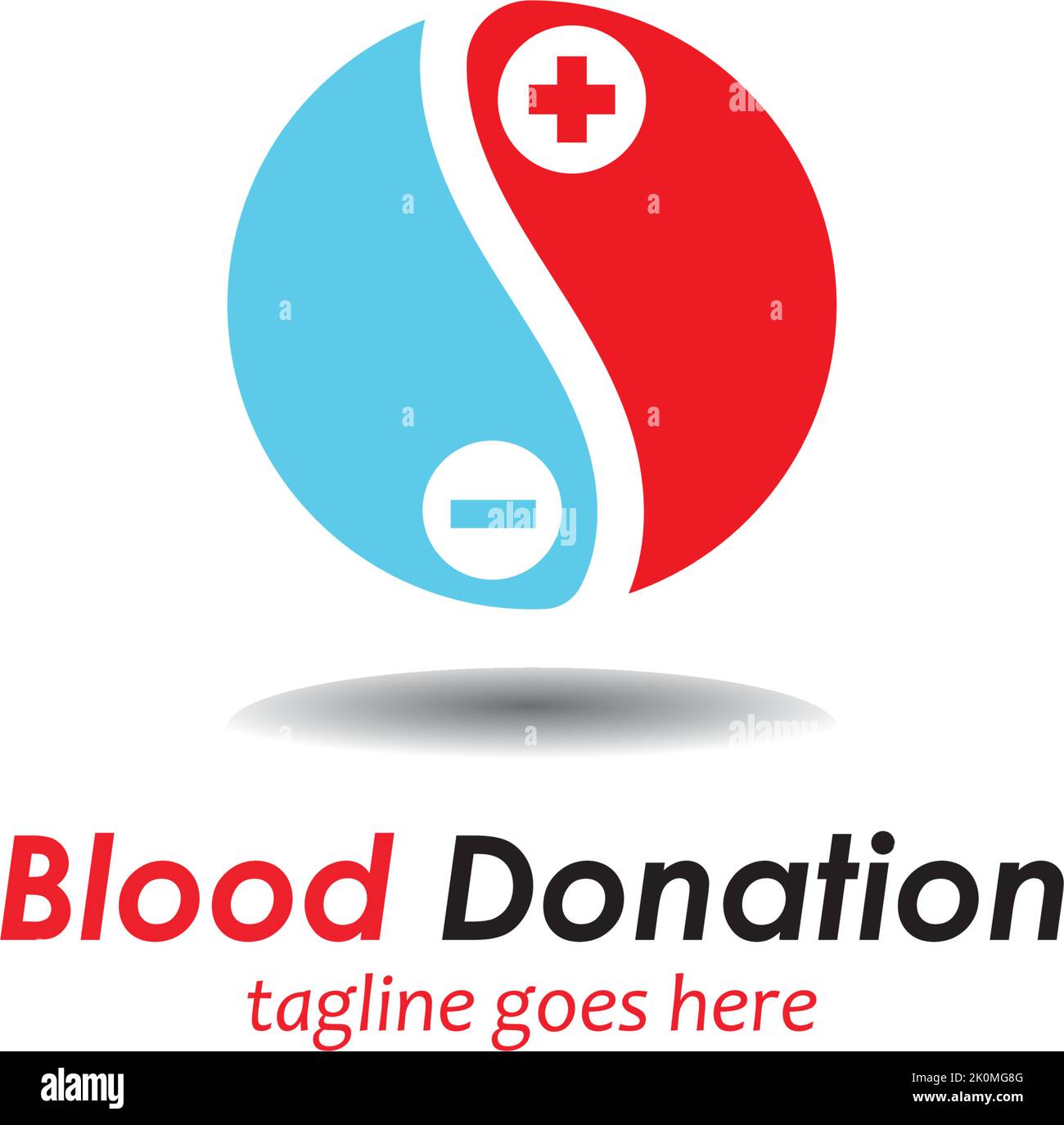 blood donation logo template design vector icon Stock Vector Image