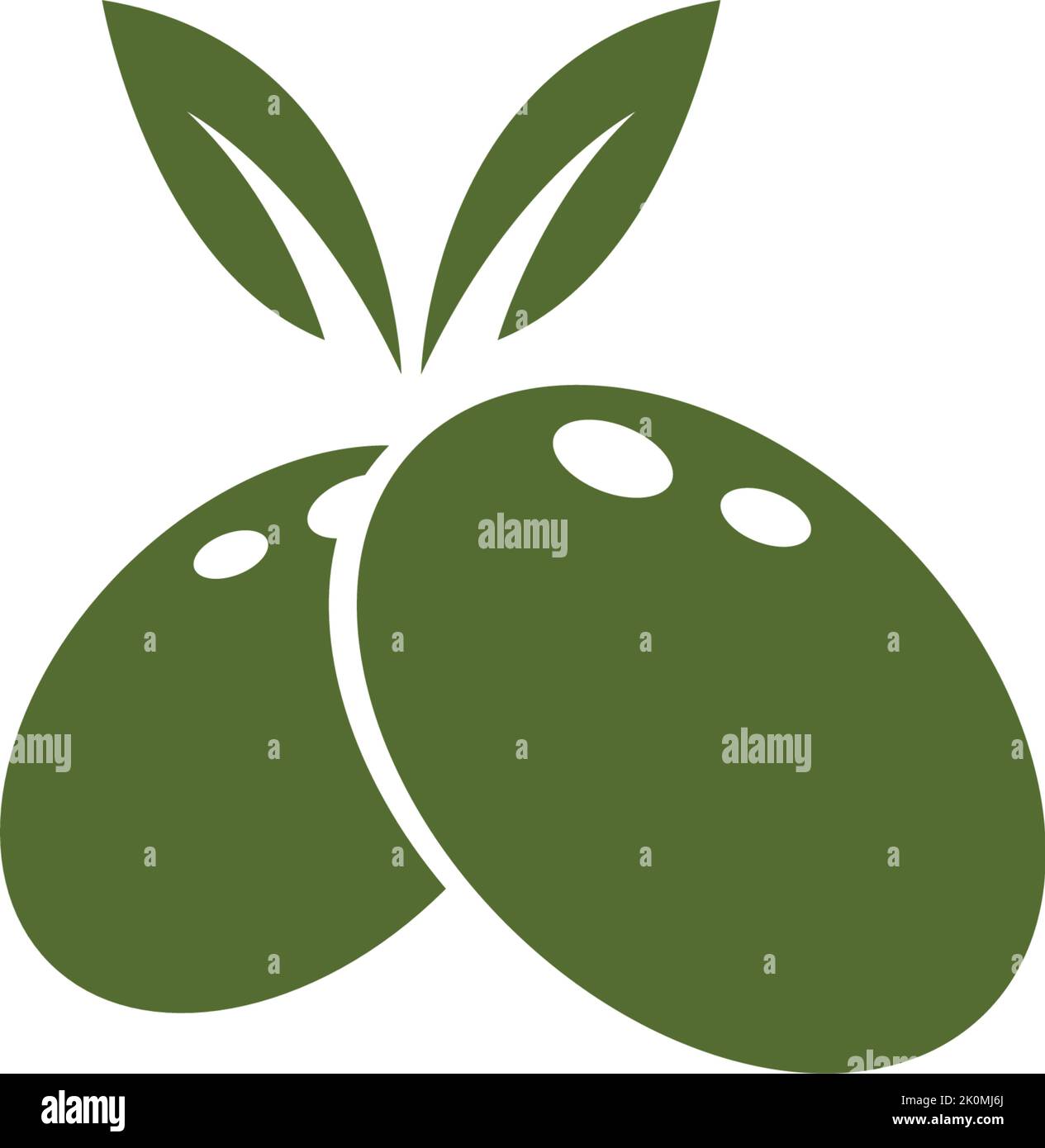 Olive logo template vector icon illustration design Stock Vector