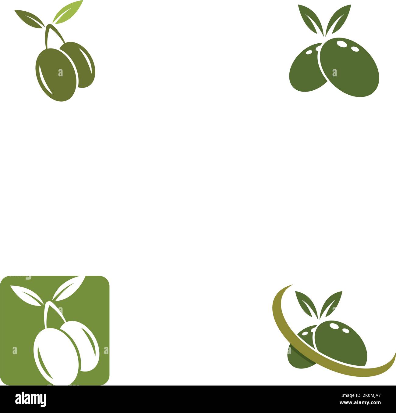 Olive logo template vector icon illustration design Stock Vector Image ...