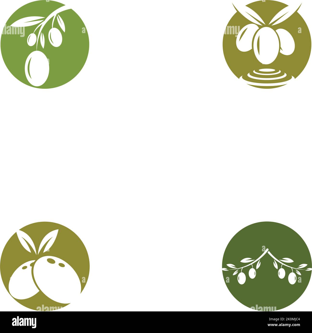 Olive logo template vector icon illustration design Stock Vector Image ...