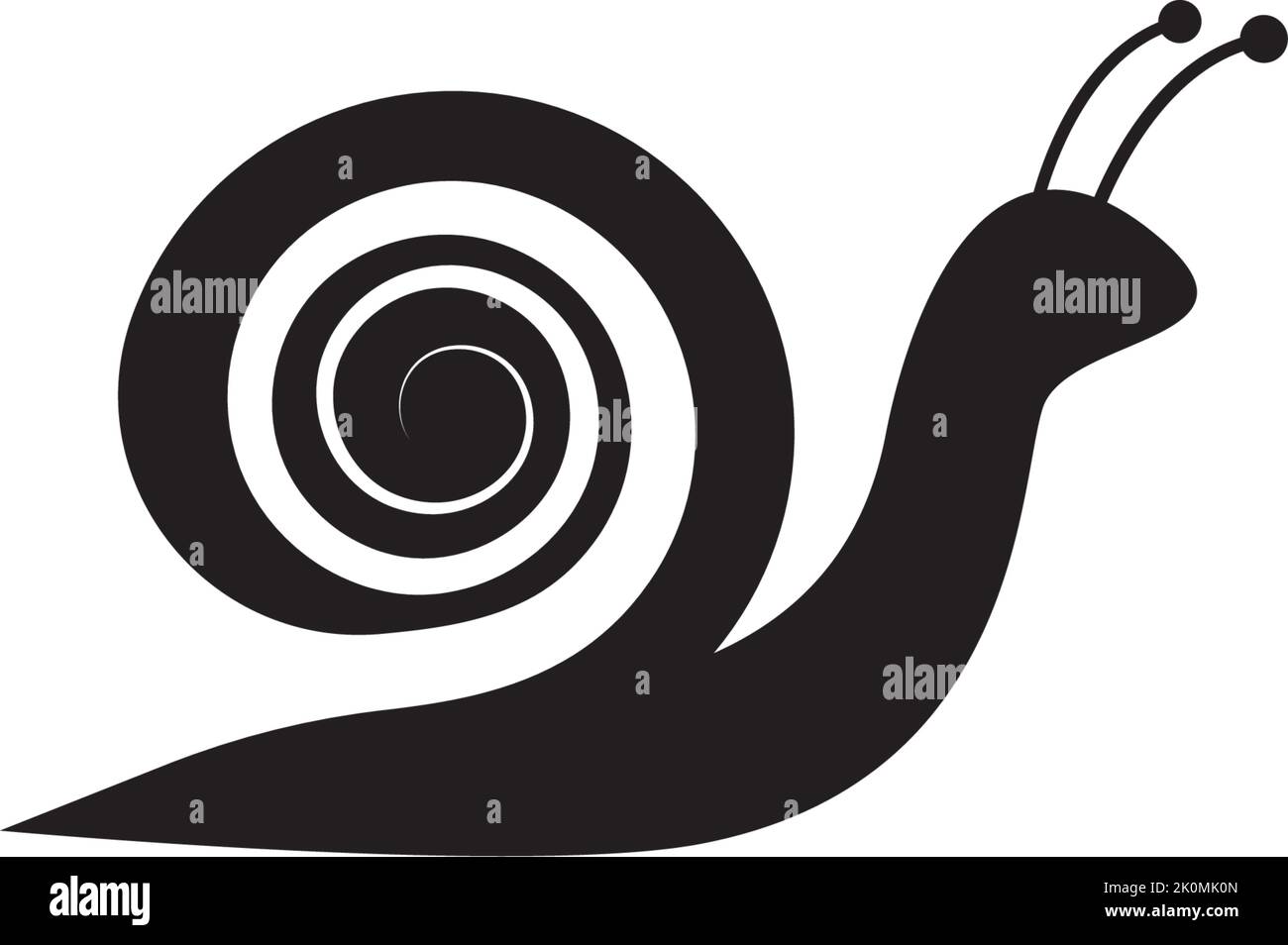 Snail logo vector vectors Black and White Stock Photos & Images - Alamy