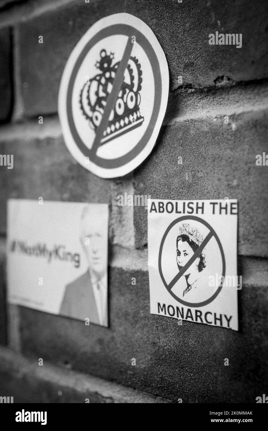 Anti british protest Black and White