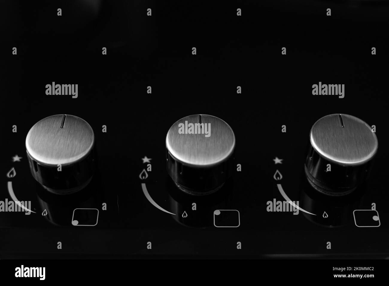 Stove knobs Black and White Stock Photos & Images Alamy