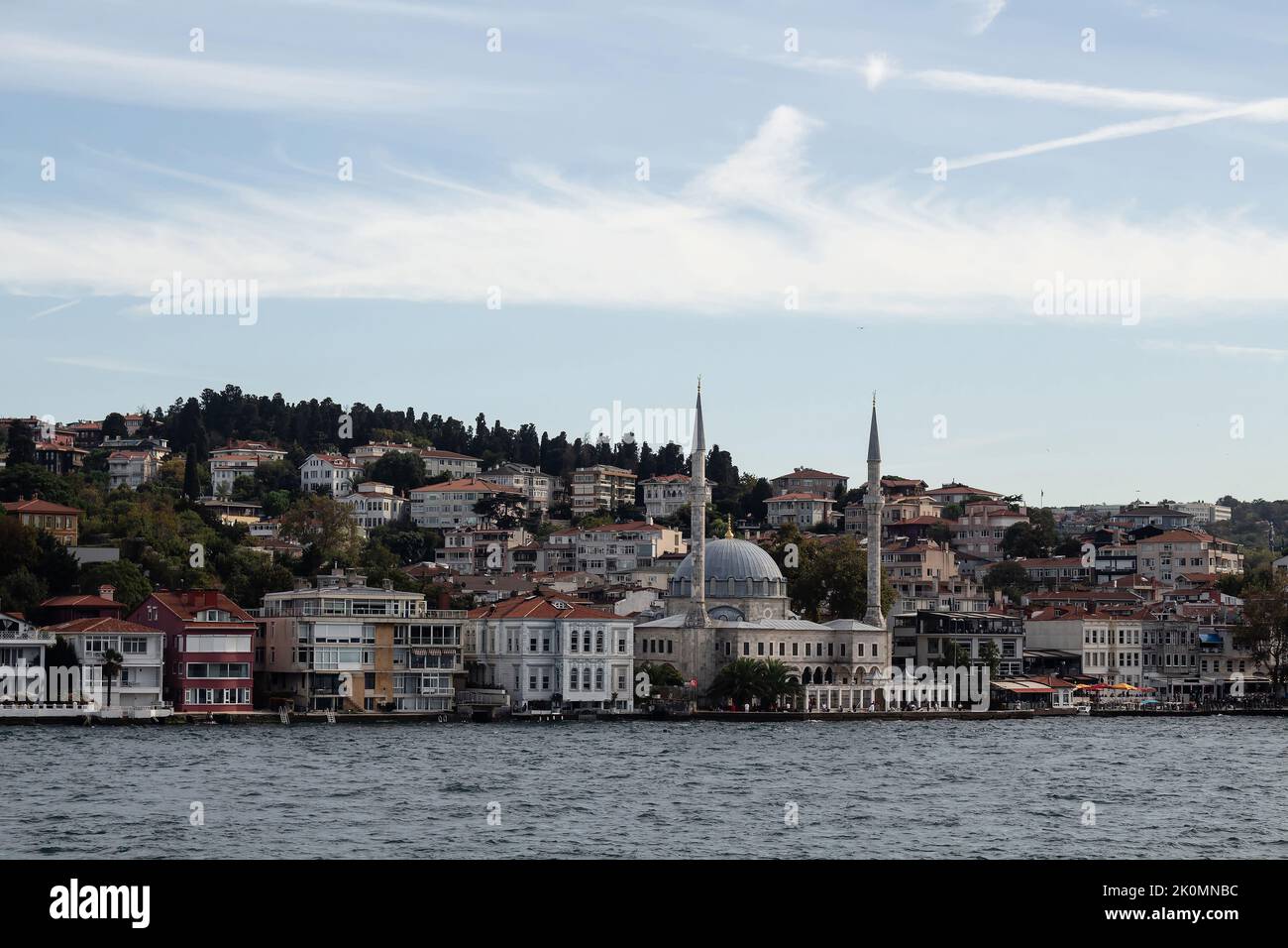 View of Cengelkoy area of Asian side by Bosphorus in Istanbul. Stock Photo